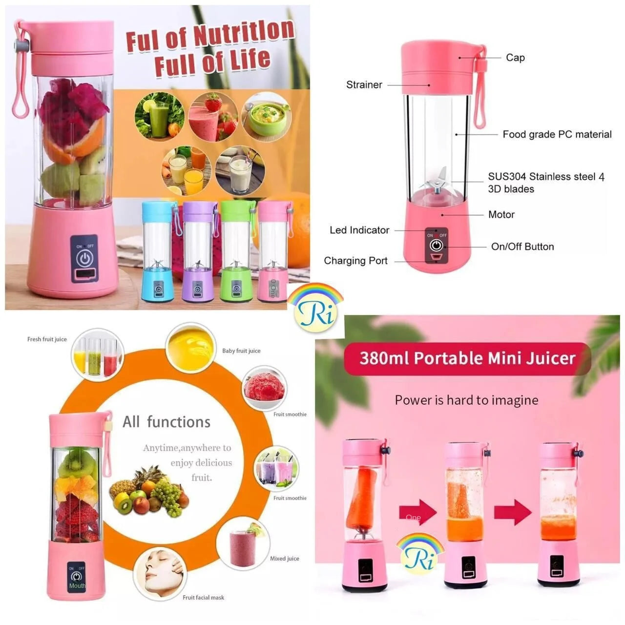 Ton Blender portable - des vitamines toutes la journée.
