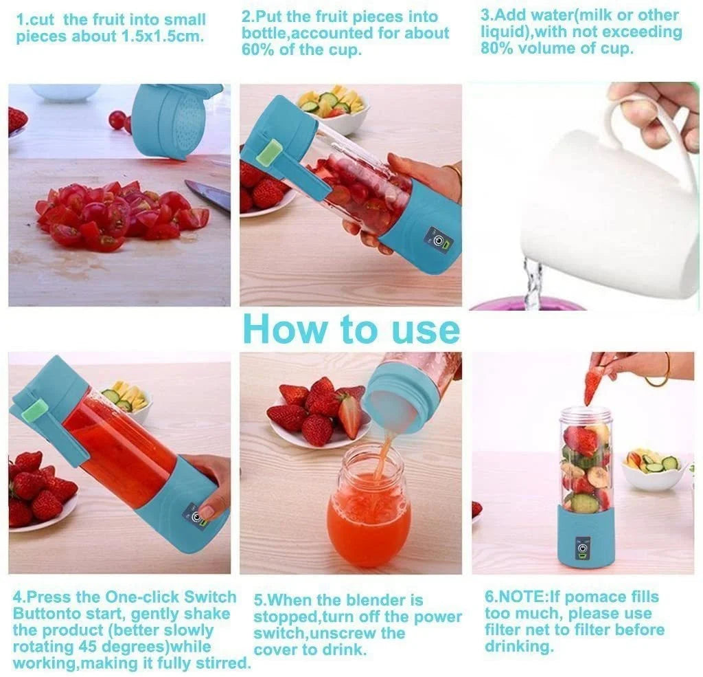 Ton Blender portable - des vitamines toutes la journée.