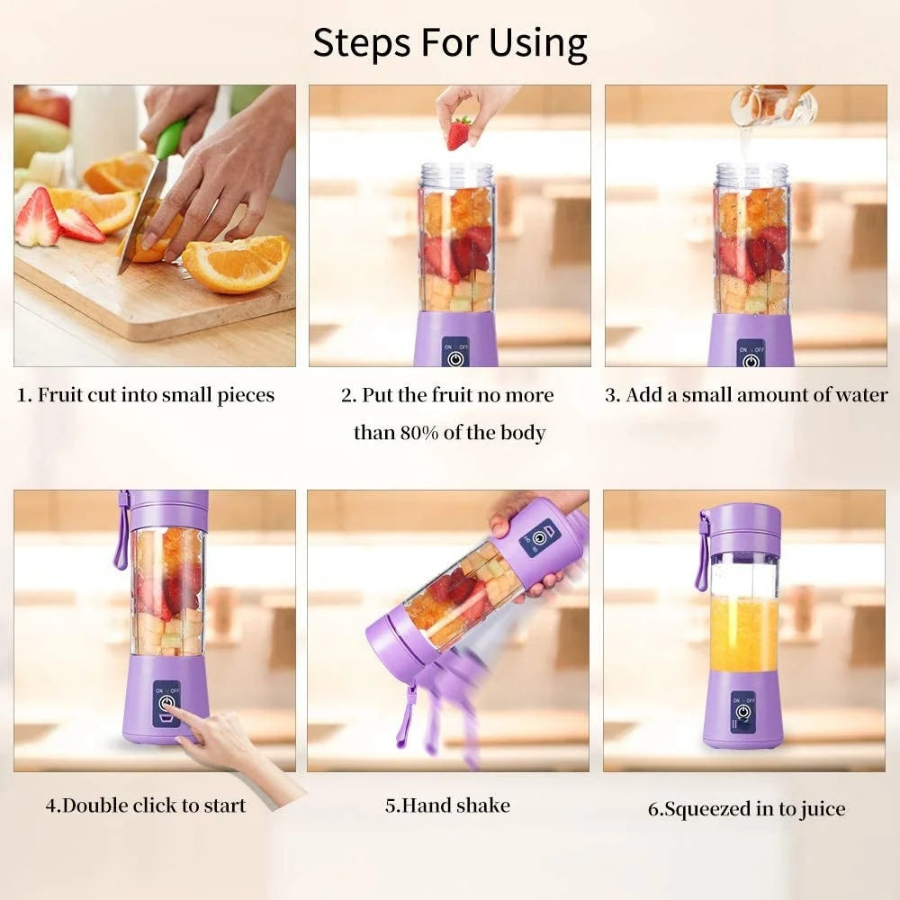 Ton Blender portable - des vitamines toutes la journée.