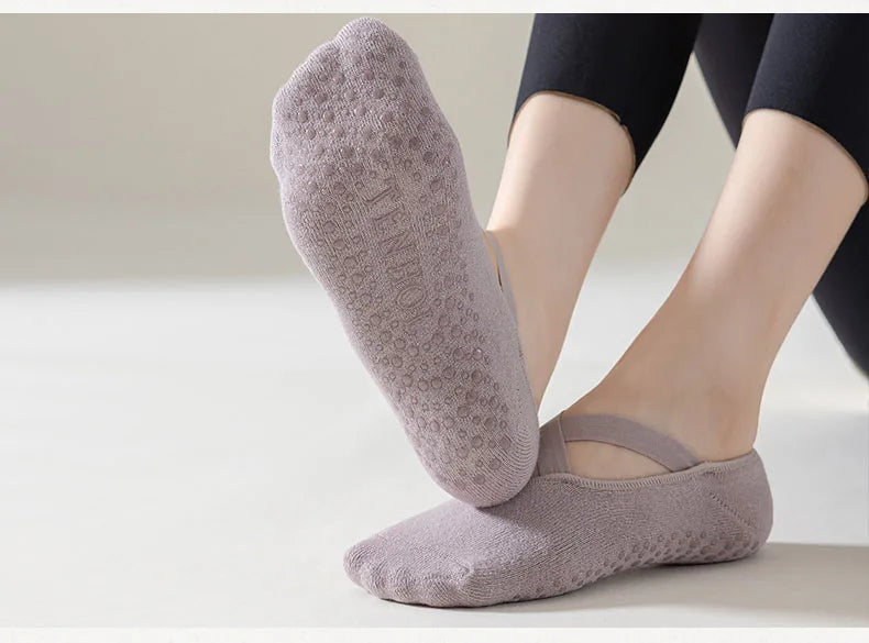 Chaussettes yoga antidérapantes