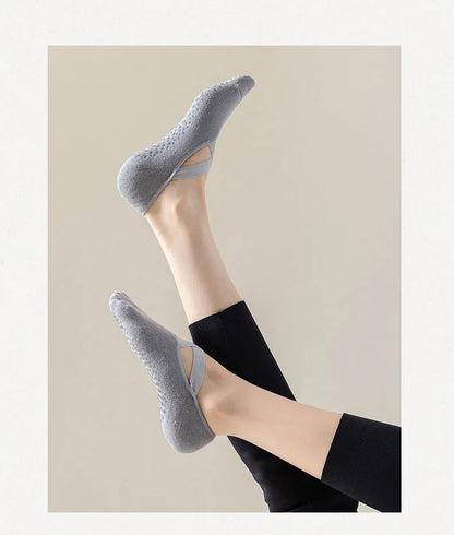 Chaussettes yoga antidérapantes