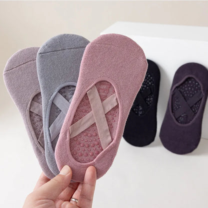 Chaussettes yoga antidérapantes